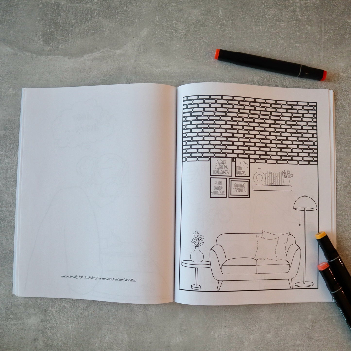 'Self Care Is' Adult Coloring Book